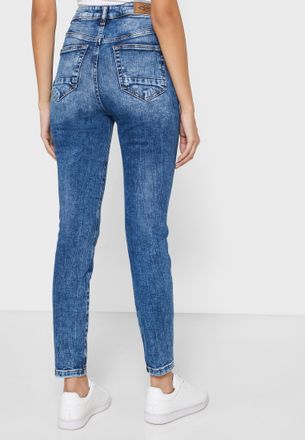 lee cooper high rise jeans