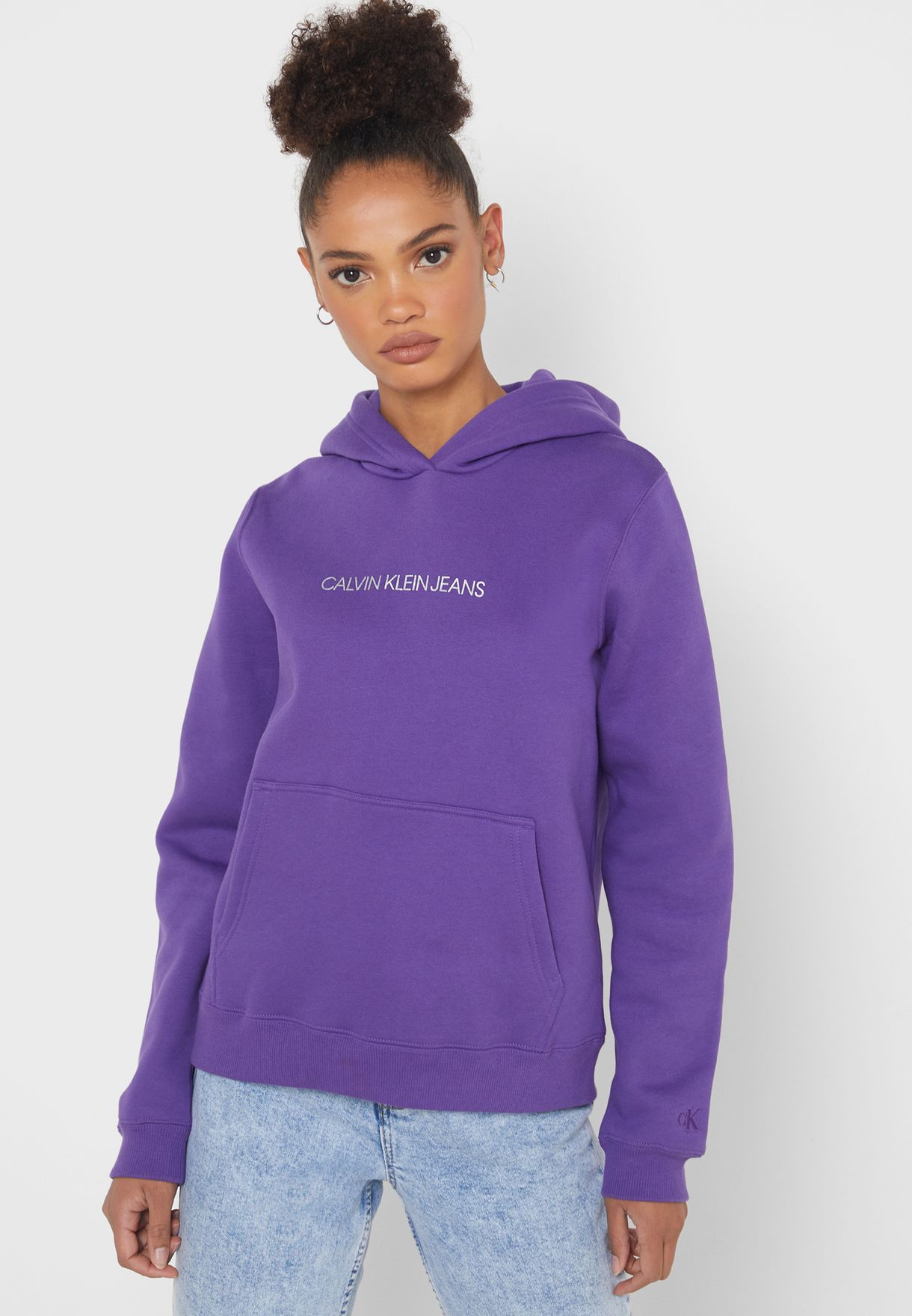 Introducir 69+ imagen calvin klein hoodie purple