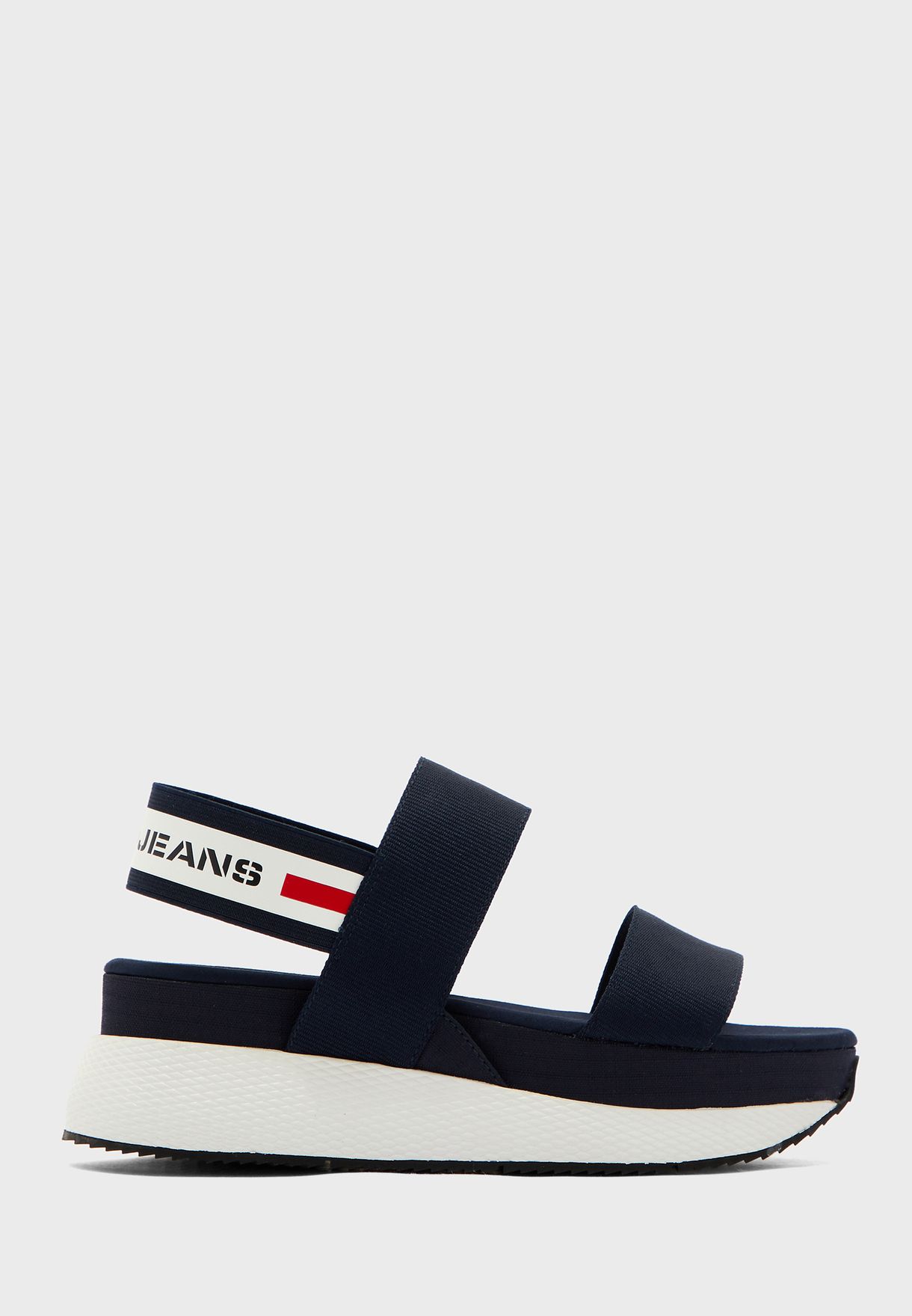 tommy hilfiger chunky tape platform sandals