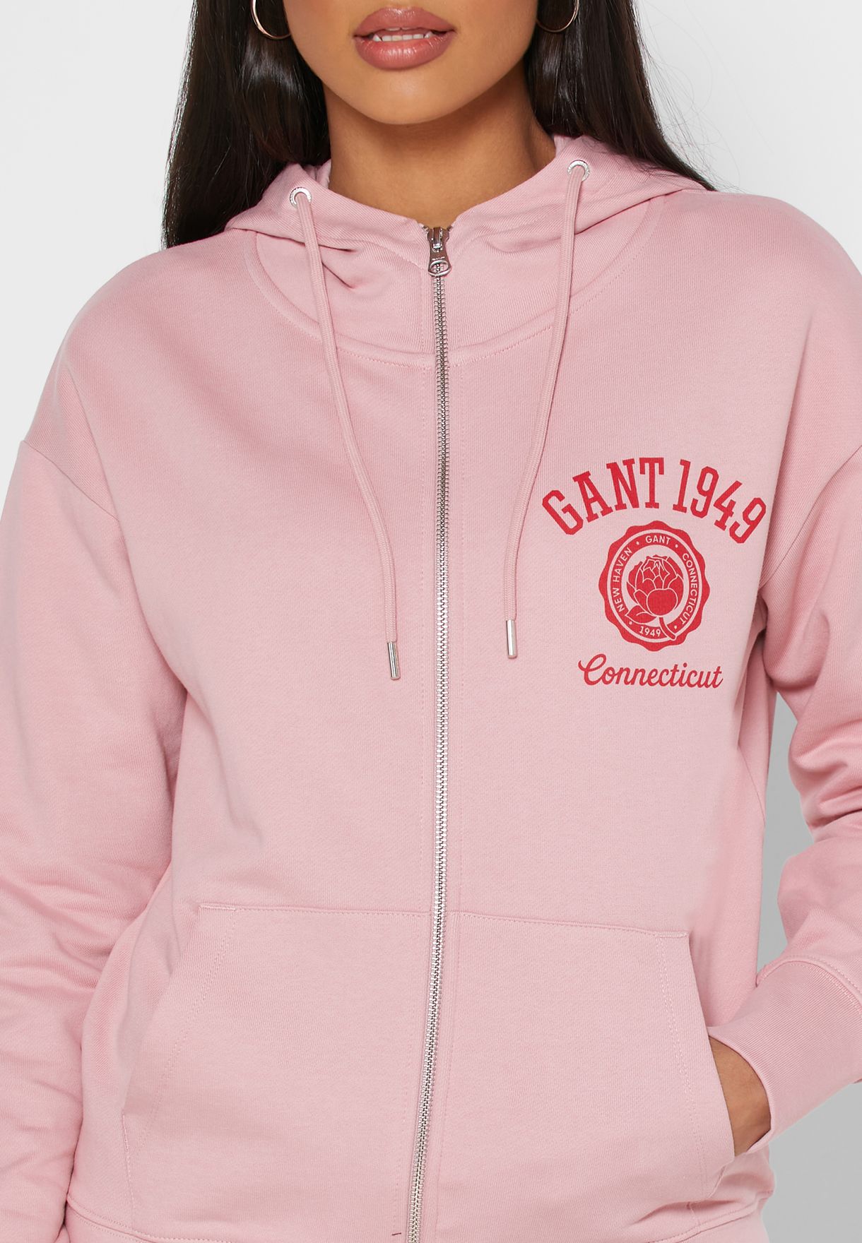 gant zip up hoodie