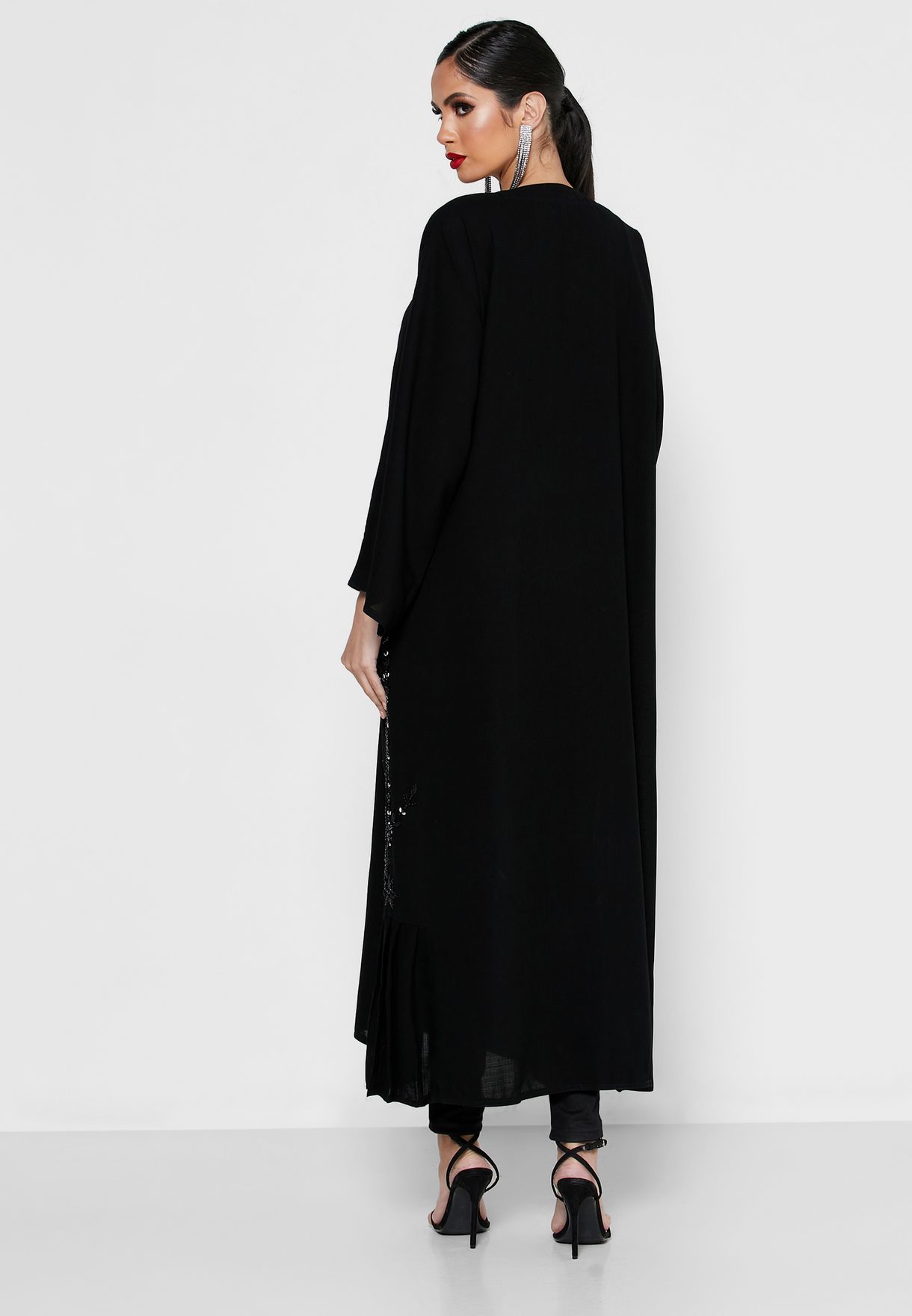 Buy Khizana black Embellished Abaya for Women in Dubai, Abu Dhabi