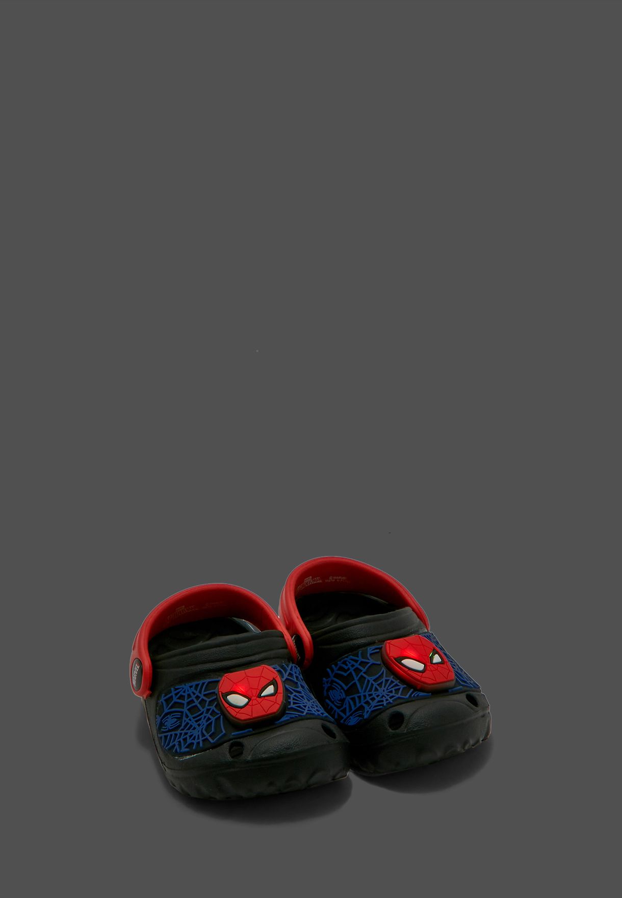 Spiderman Clogs With Led Light Badge