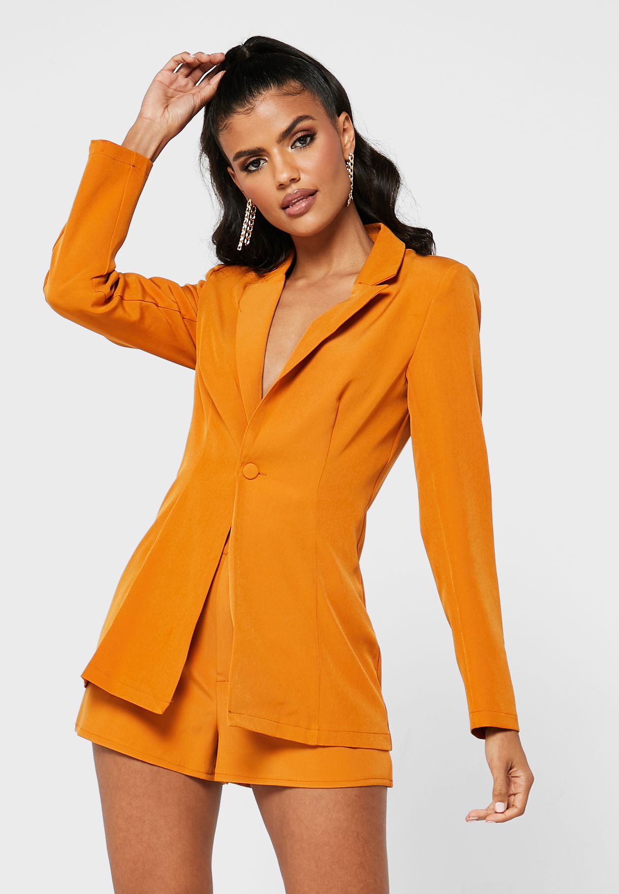 Buy Missguided Yellow Single Breasted Blazer For Women In Mena Worldwide Wxj9703947 5007