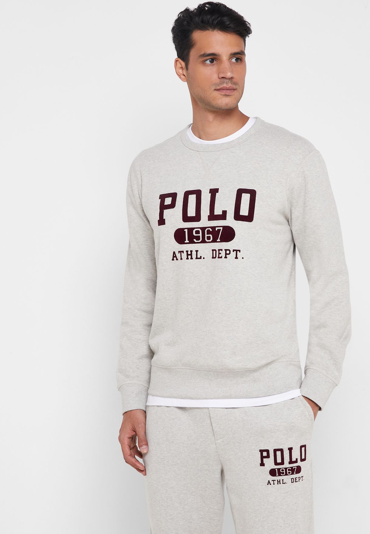 grey sweatshirt ralph lauren