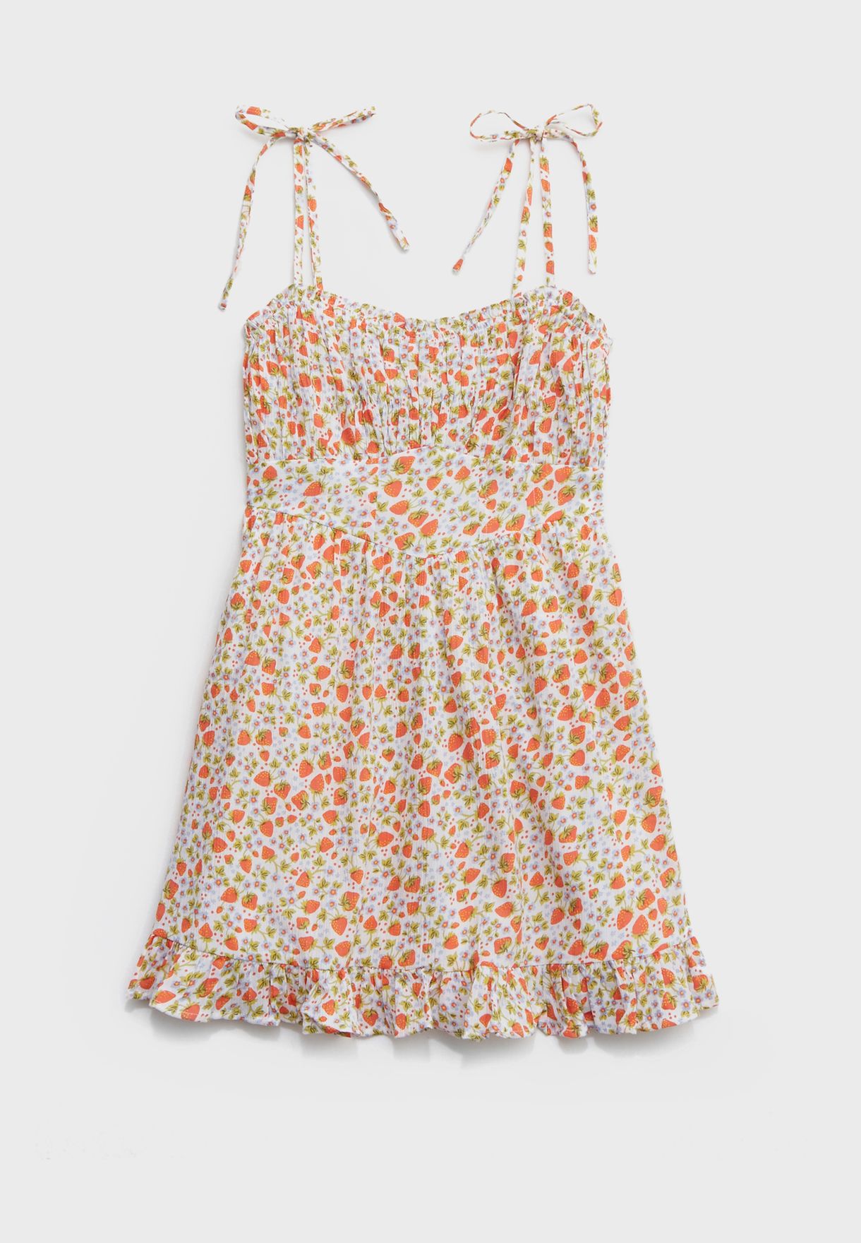 Buy Aerie prints Tiered Ruffled Hem Dress for Women in Dubai, Abu Dhabi