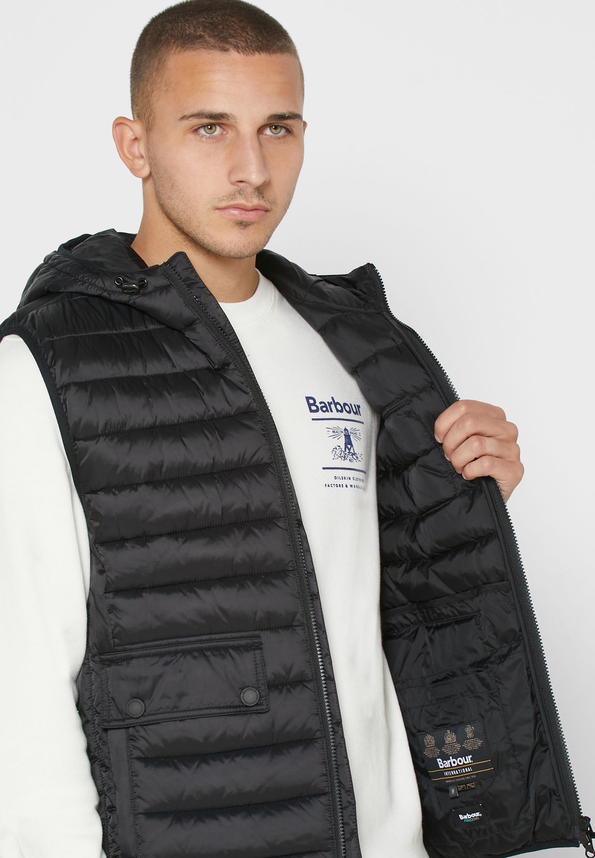 barbour international vests