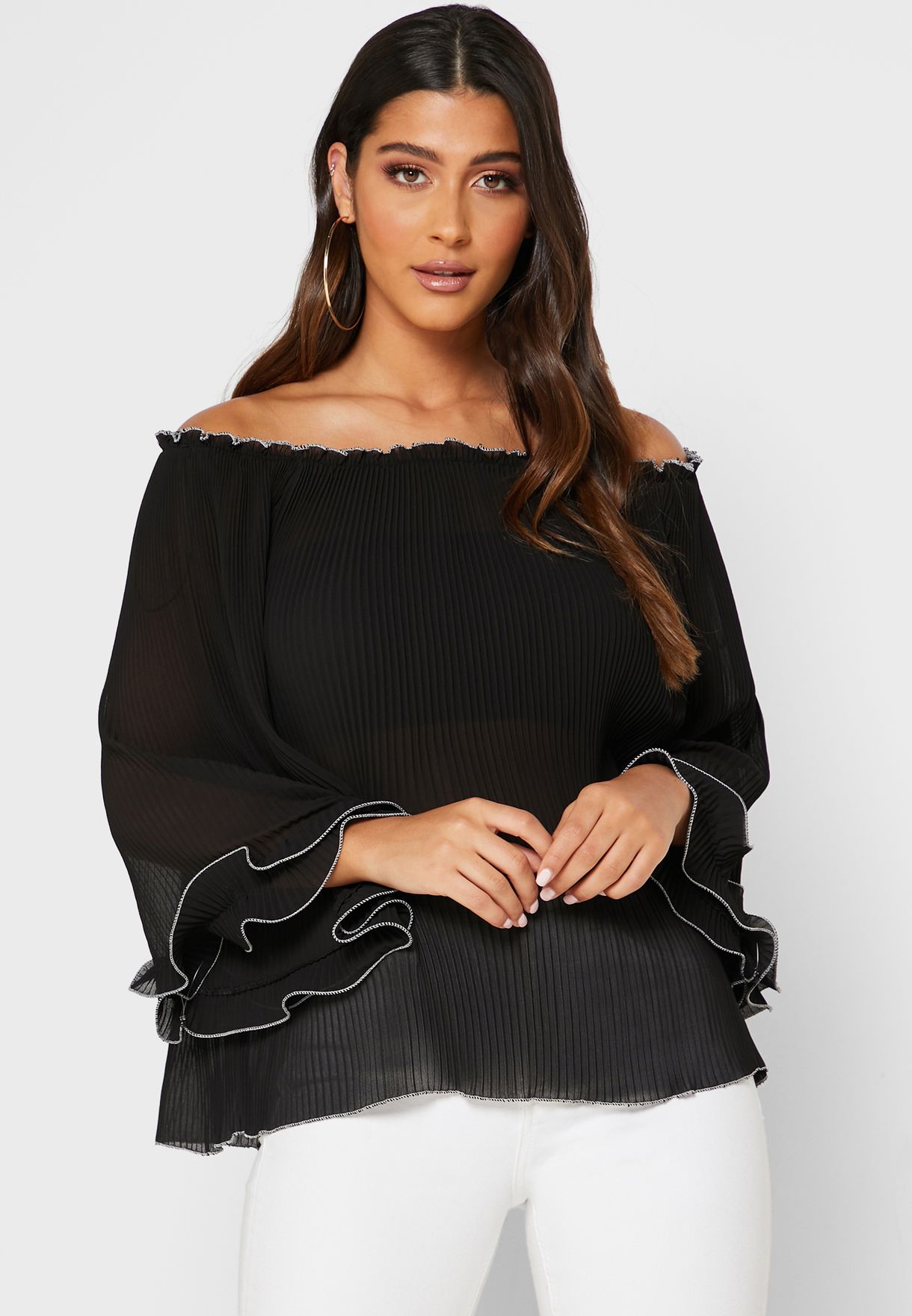 jordan ruffle top