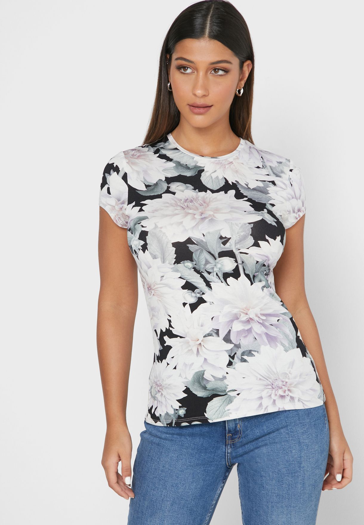 ted baker floral t shirt womens