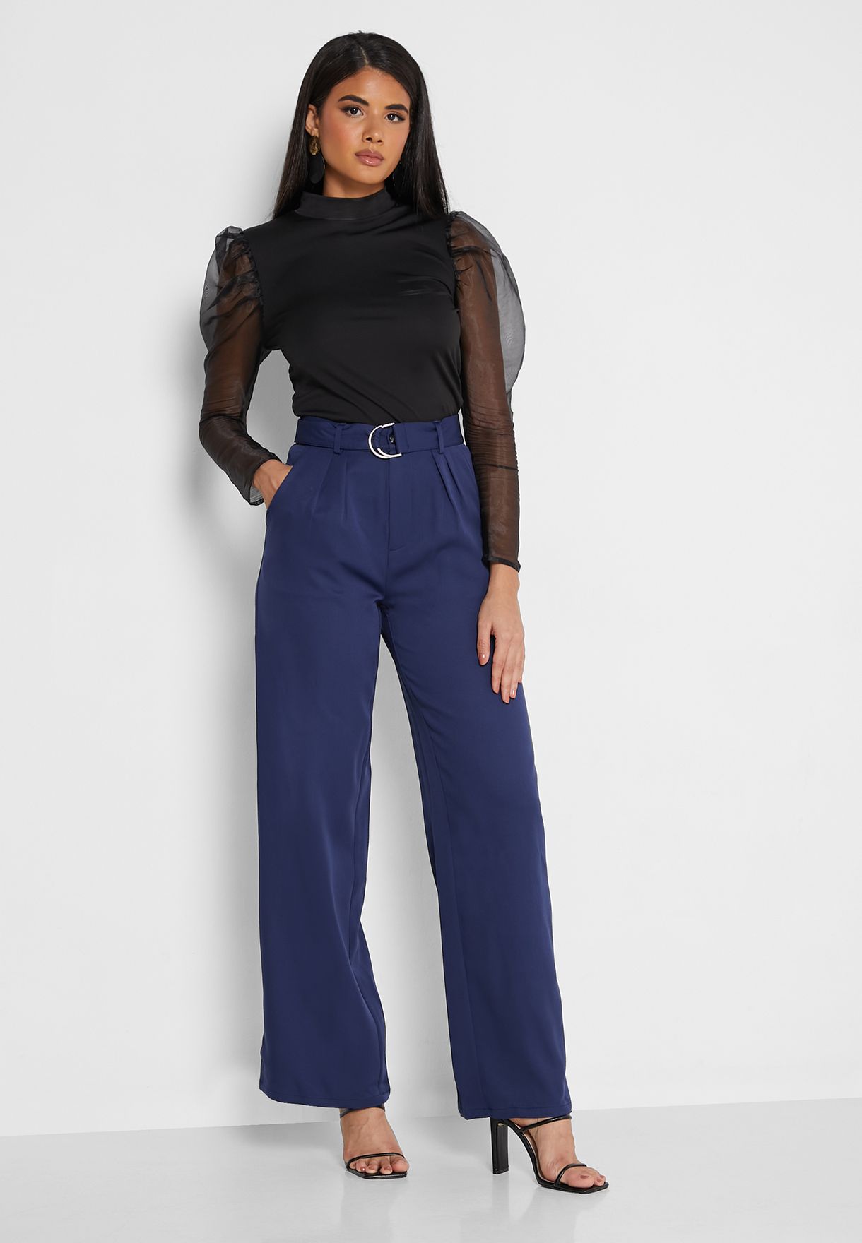 High Waist Solid Pant