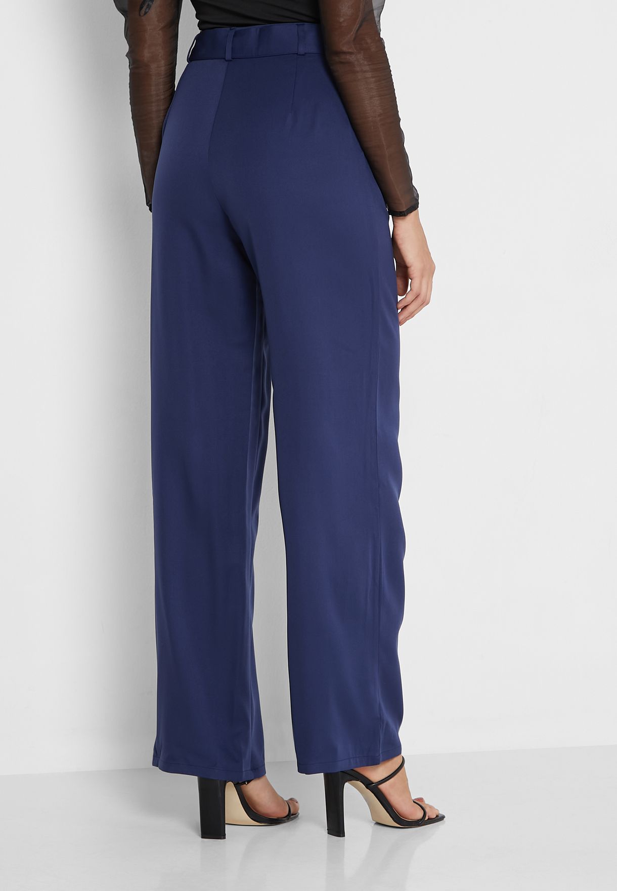 High Waist Solid Pant