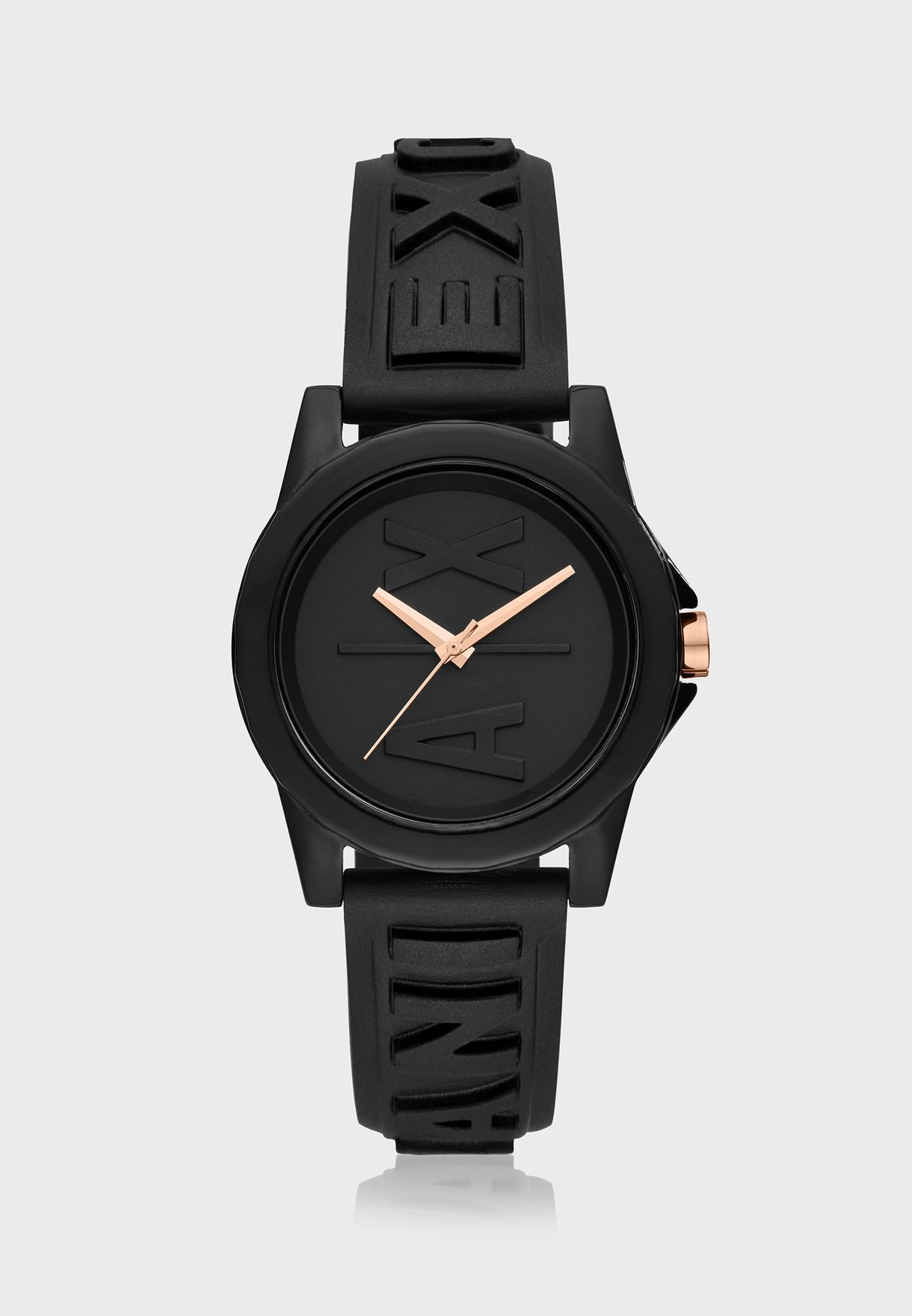 Buy Armani Exchange black Lady Banks Analog Watch for Women in Riyadh,  Jeddah