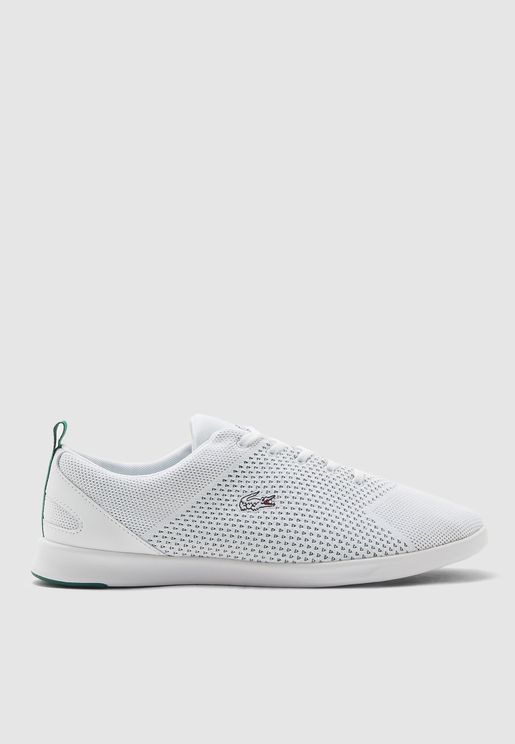 lacoste women's sneakers white