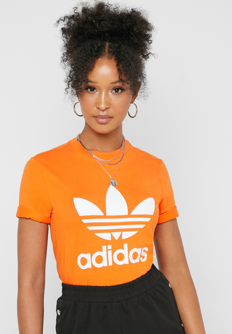 Brise Selvrespekt Royal familie Buy adidas Originals orange Trefoil T-Shirt for Kids in MENA, Worldwide