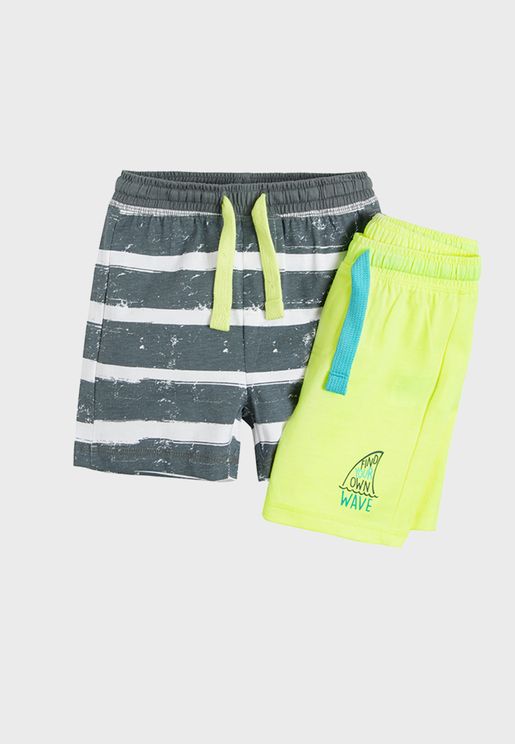 Infant 2 Pack Striped Shorts