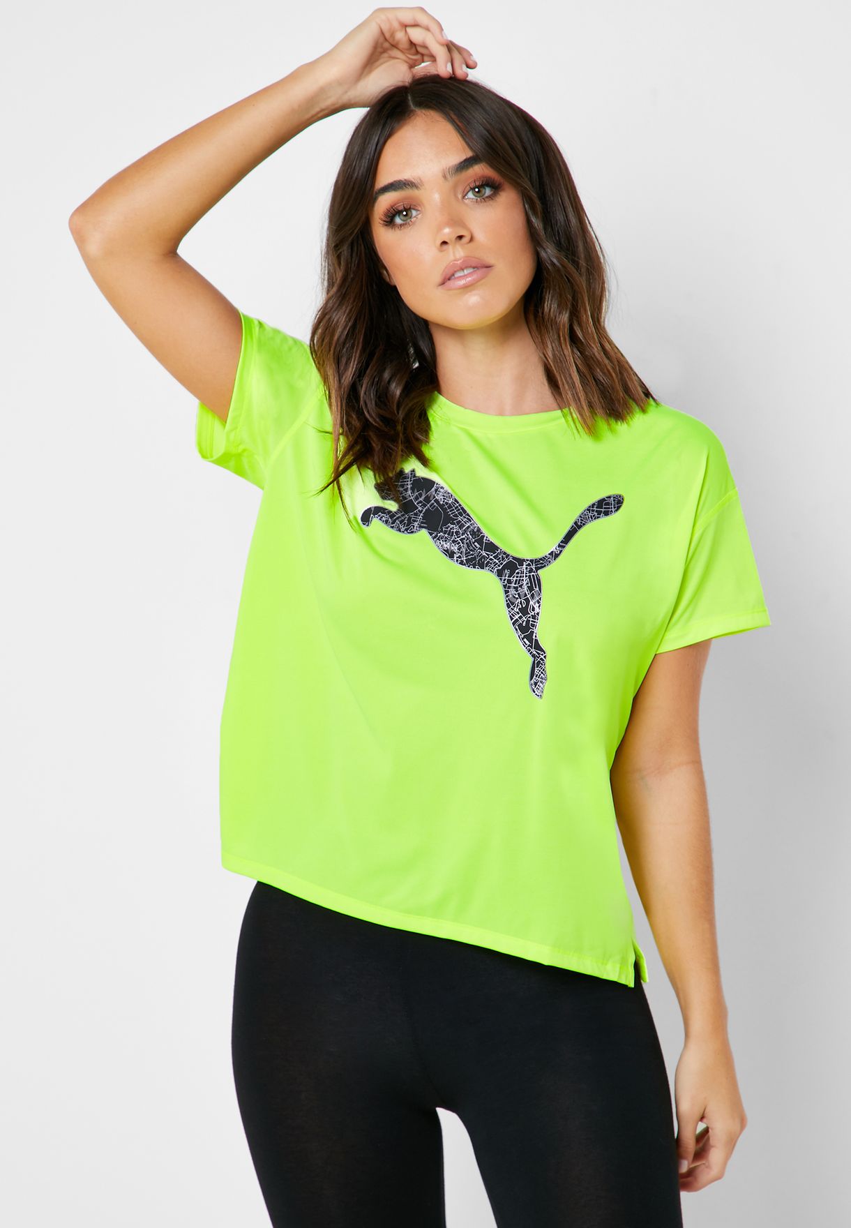 Buy PUMA neon Last Lap Logo T-Shirt for 
