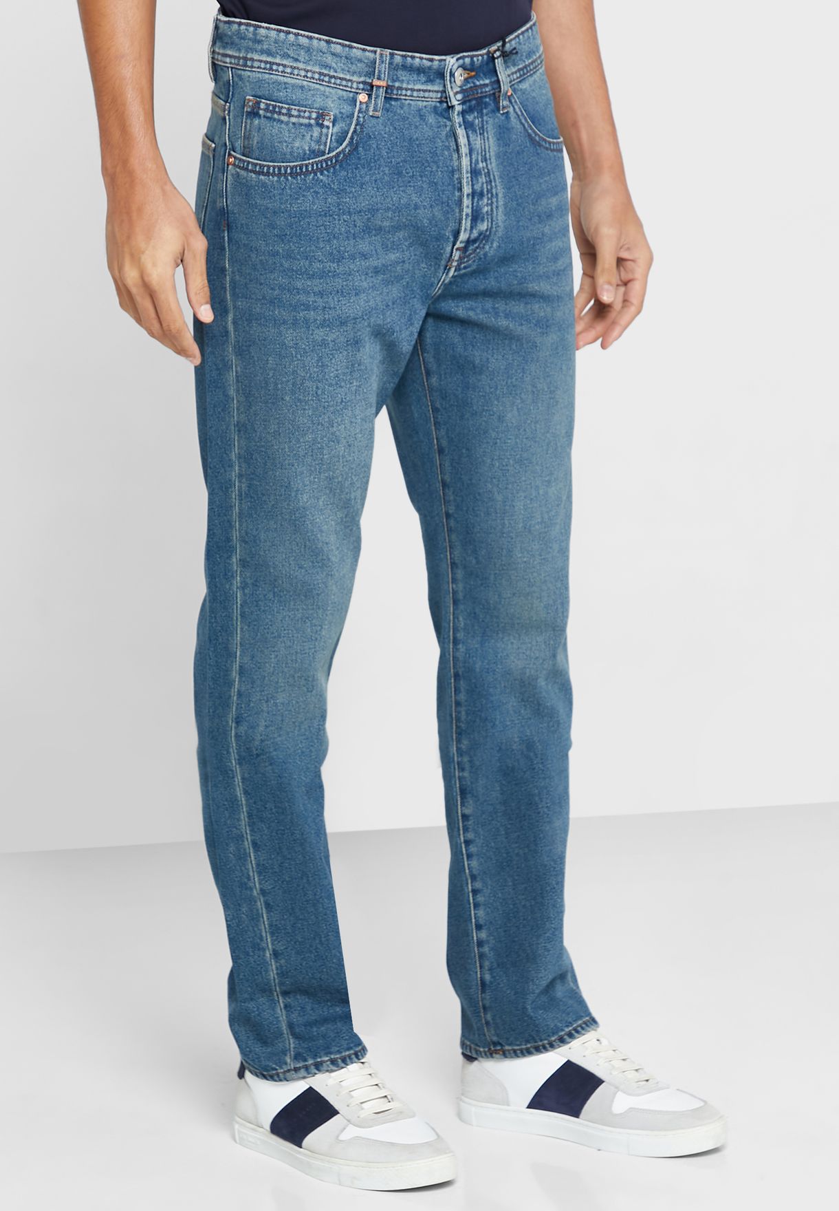 Rinse Wash Straight Fit Jeans