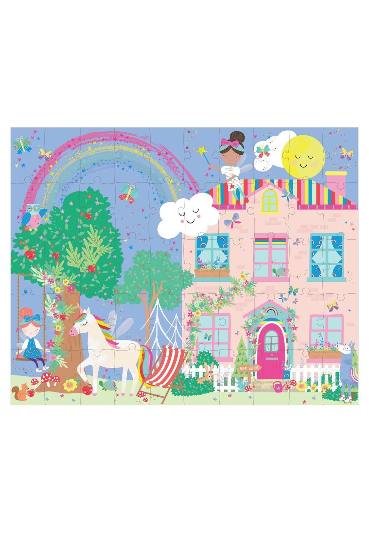 50 Piece Rainbow Fairy Magic Moving Puzzle
