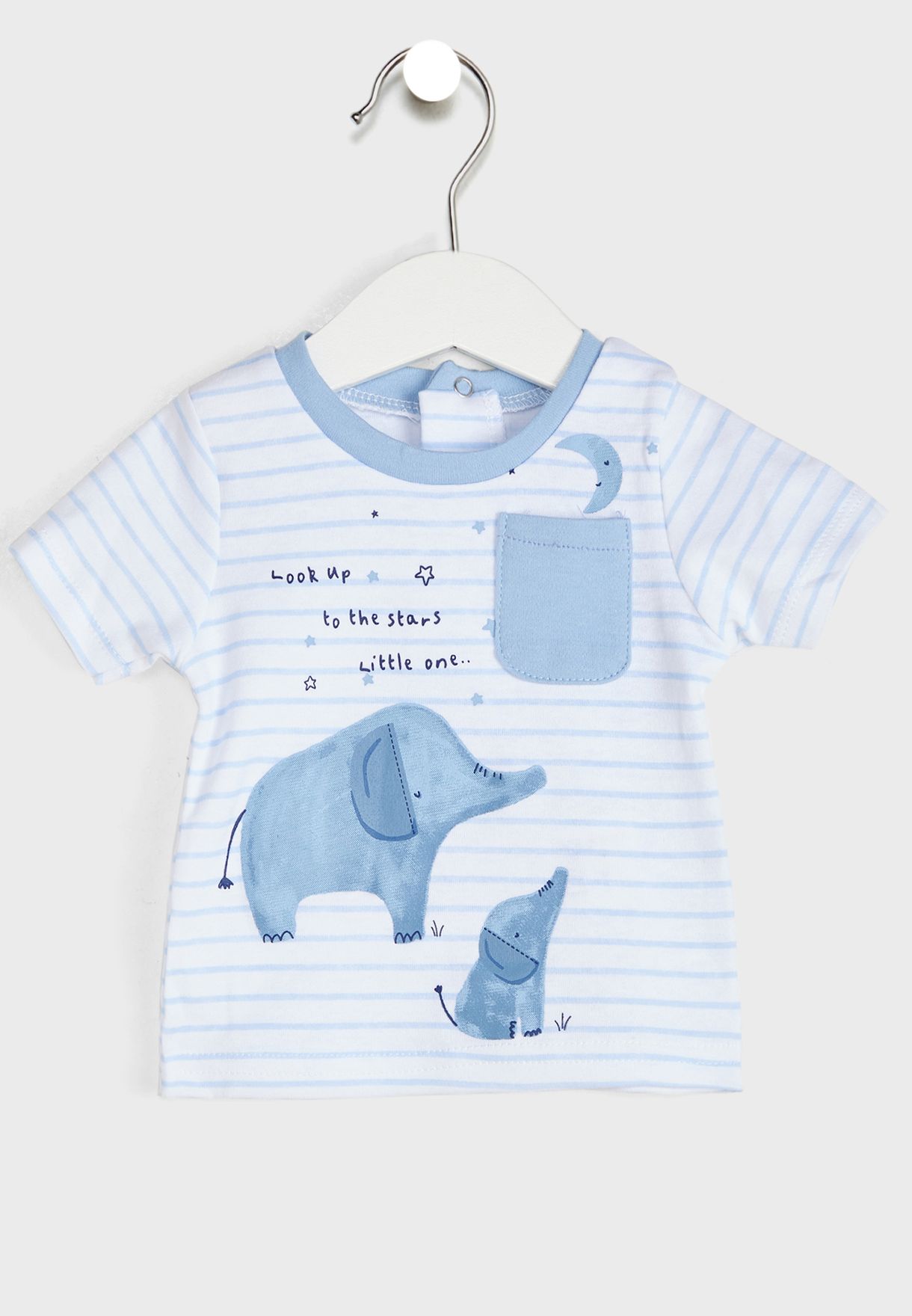 Infant Elephant Print T-Shirt & Shorts Set