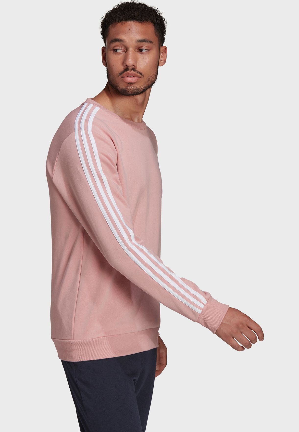 Essentials French Terry 3-Stripe Sweatshirt