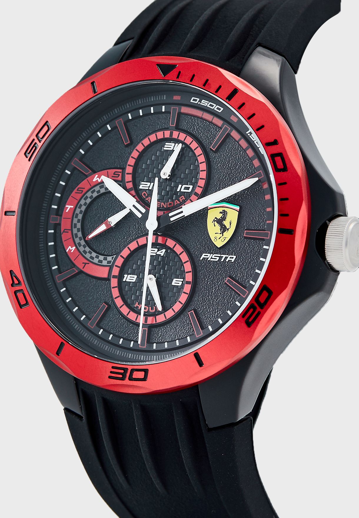 Buy Scuderia Ferrari black Pista Chronograph Analog Watch for Men in ...