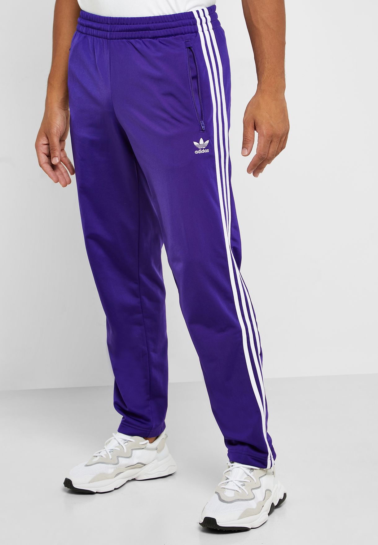 adidas sweatpants purple
