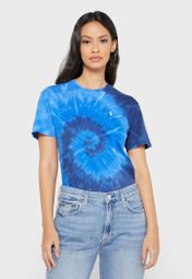 women's polo tie dye shirt