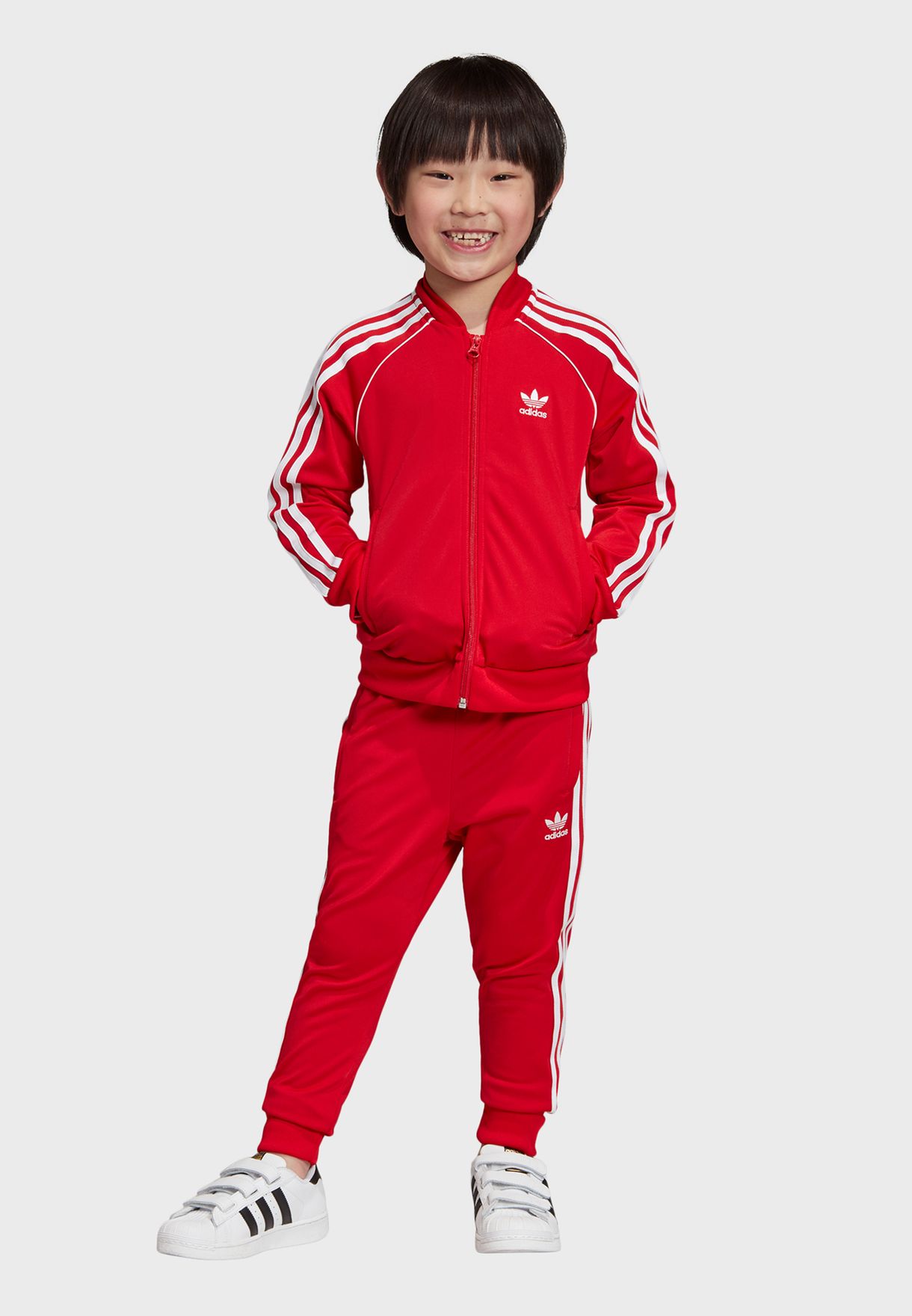 red adidas tracksuit for boys