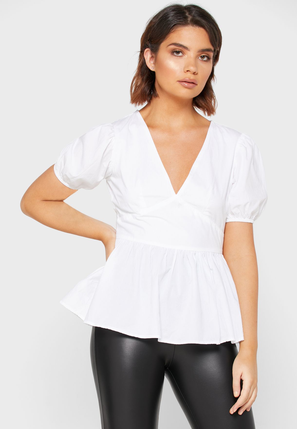 miss selfridge peplum top