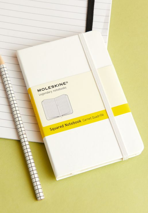 Hard Cover Pocket Squared Notebook