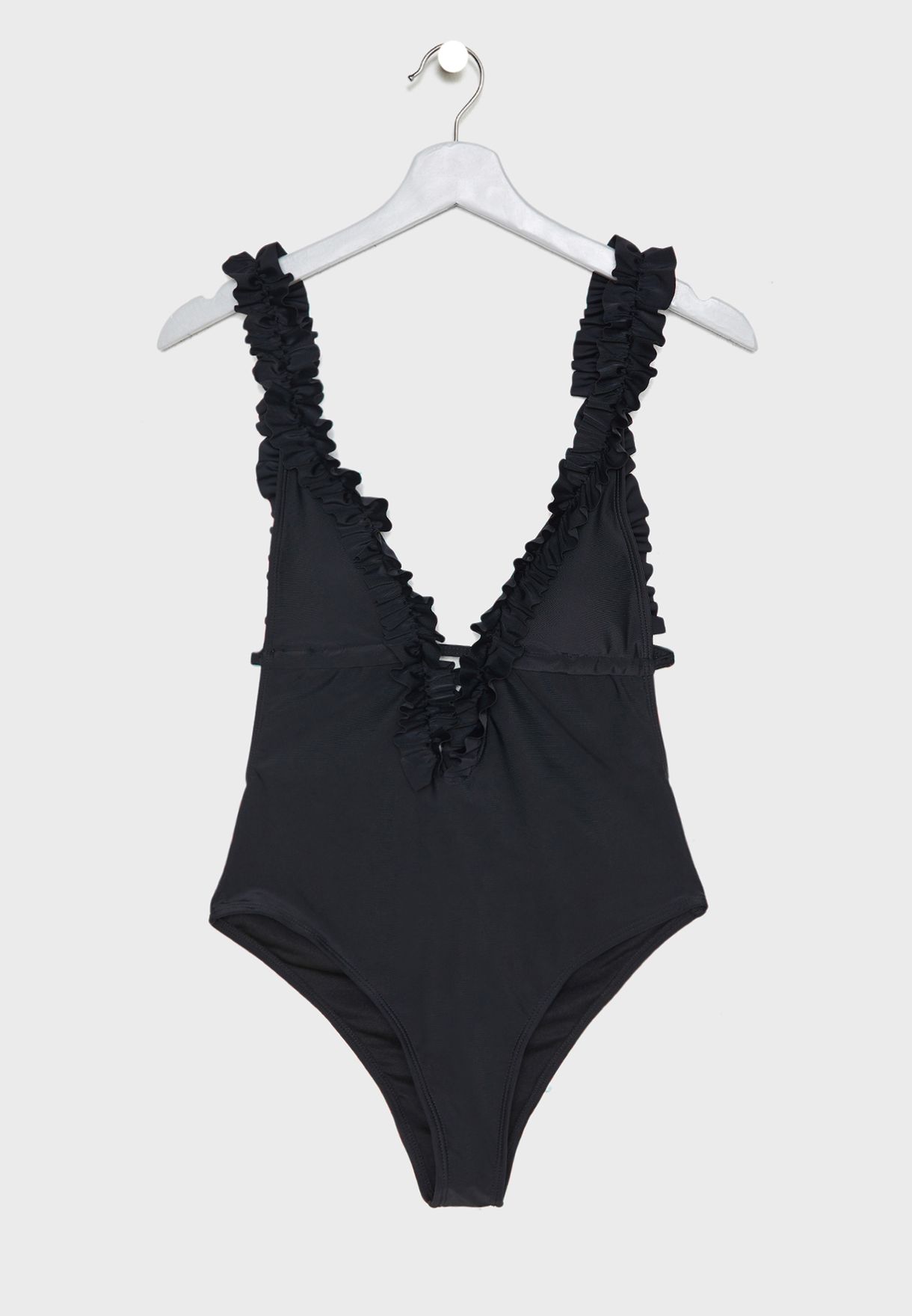 ruffle plunge swimsuit