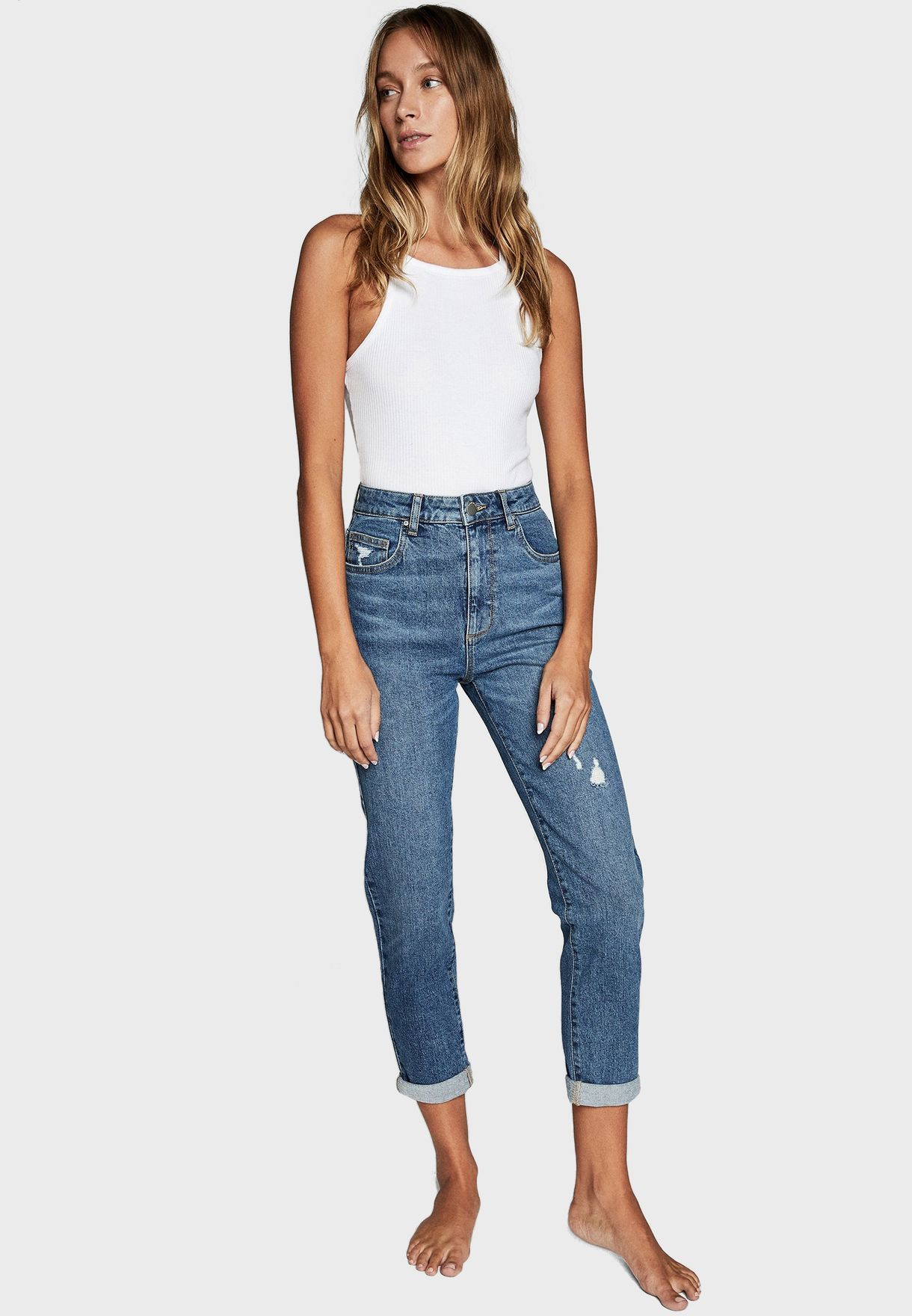 cotton on high waisted mom jeans