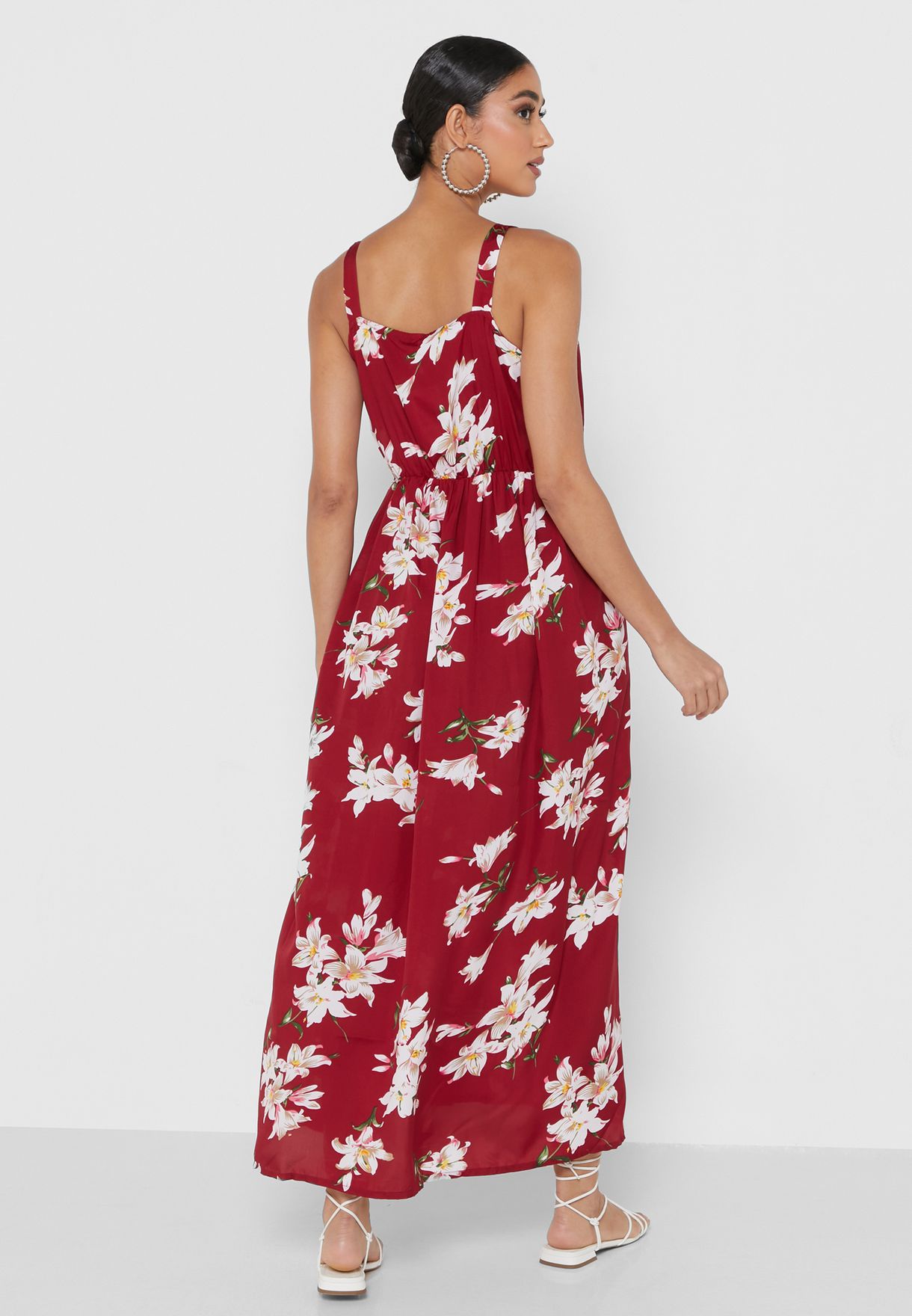 Floral Print Strappy Dress