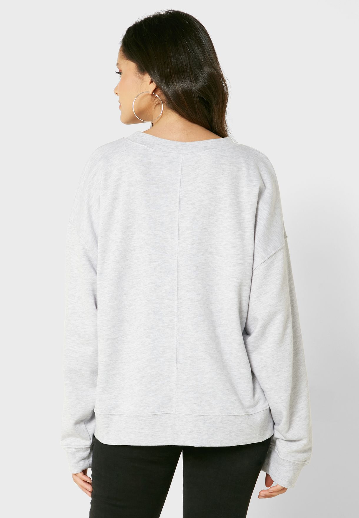Embroidered Knitted Sweatshirt