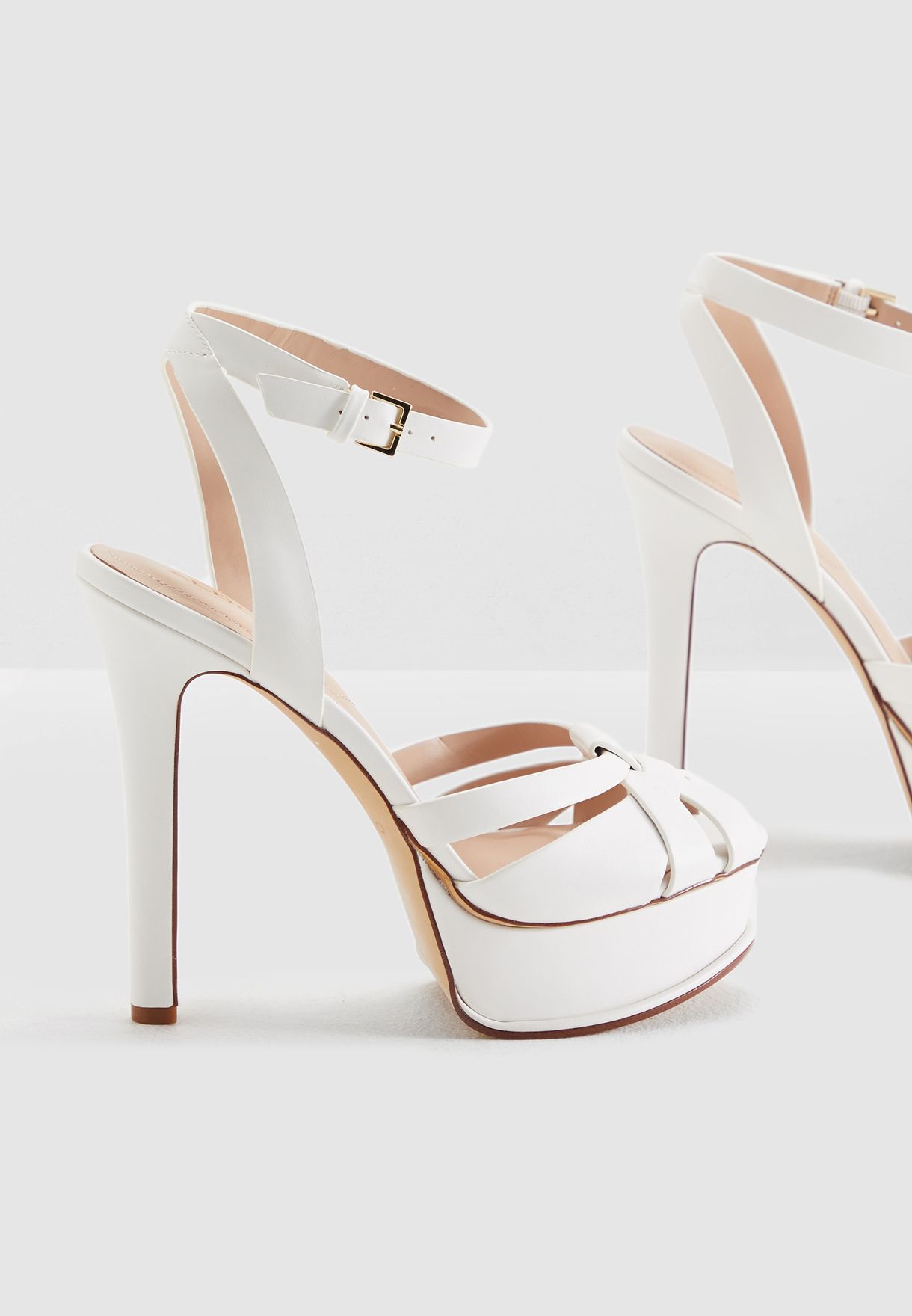 aldo white high heels