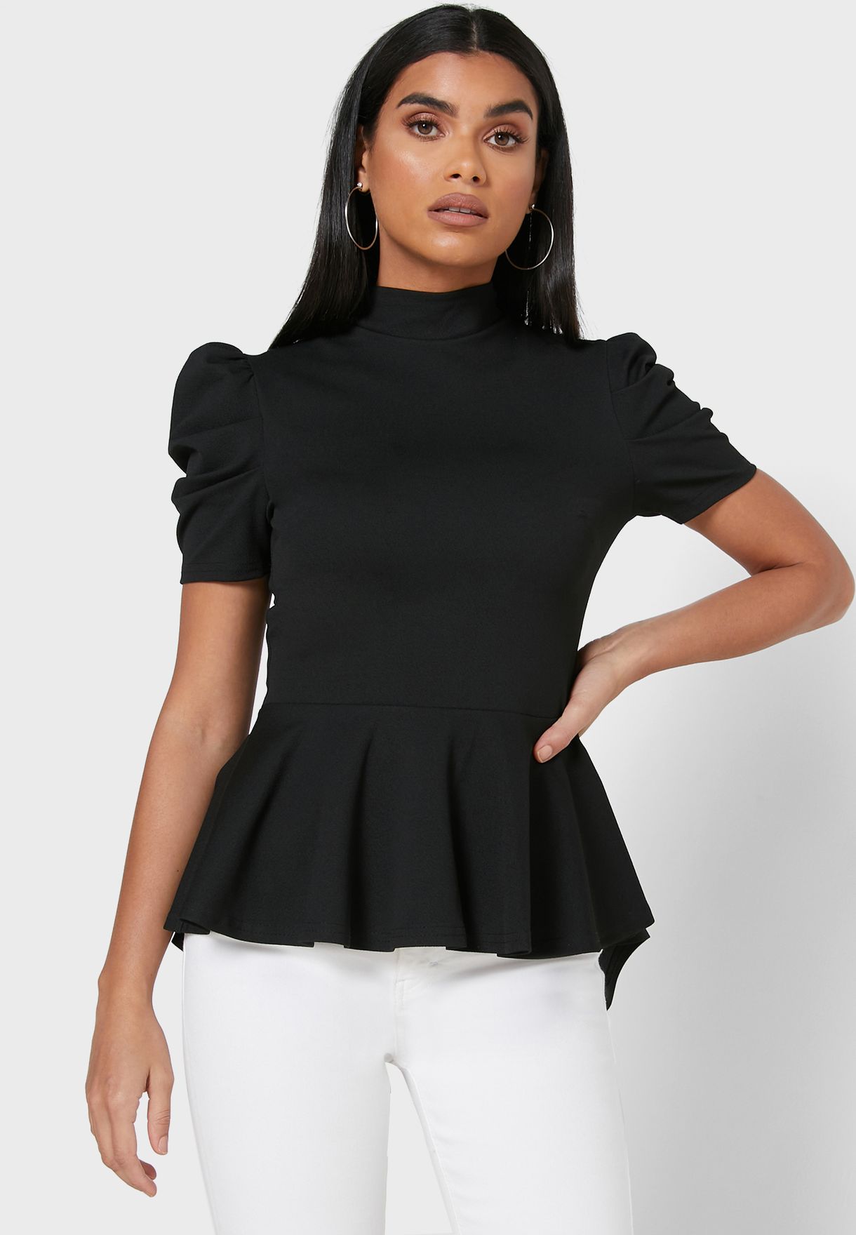 quiz peplum top