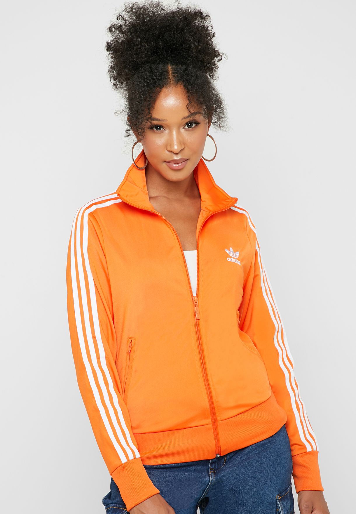 orange adidas outfit women's