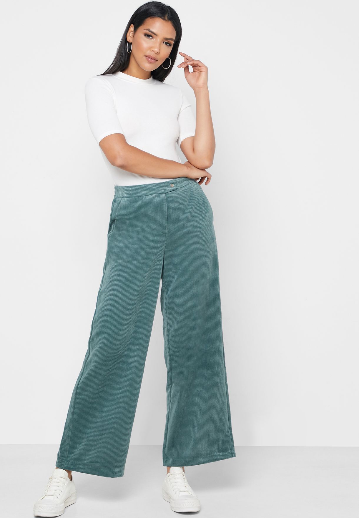 discount 62% Vero Moda Chino trouser Green M WOMEN FASHION Trousers Elegant 