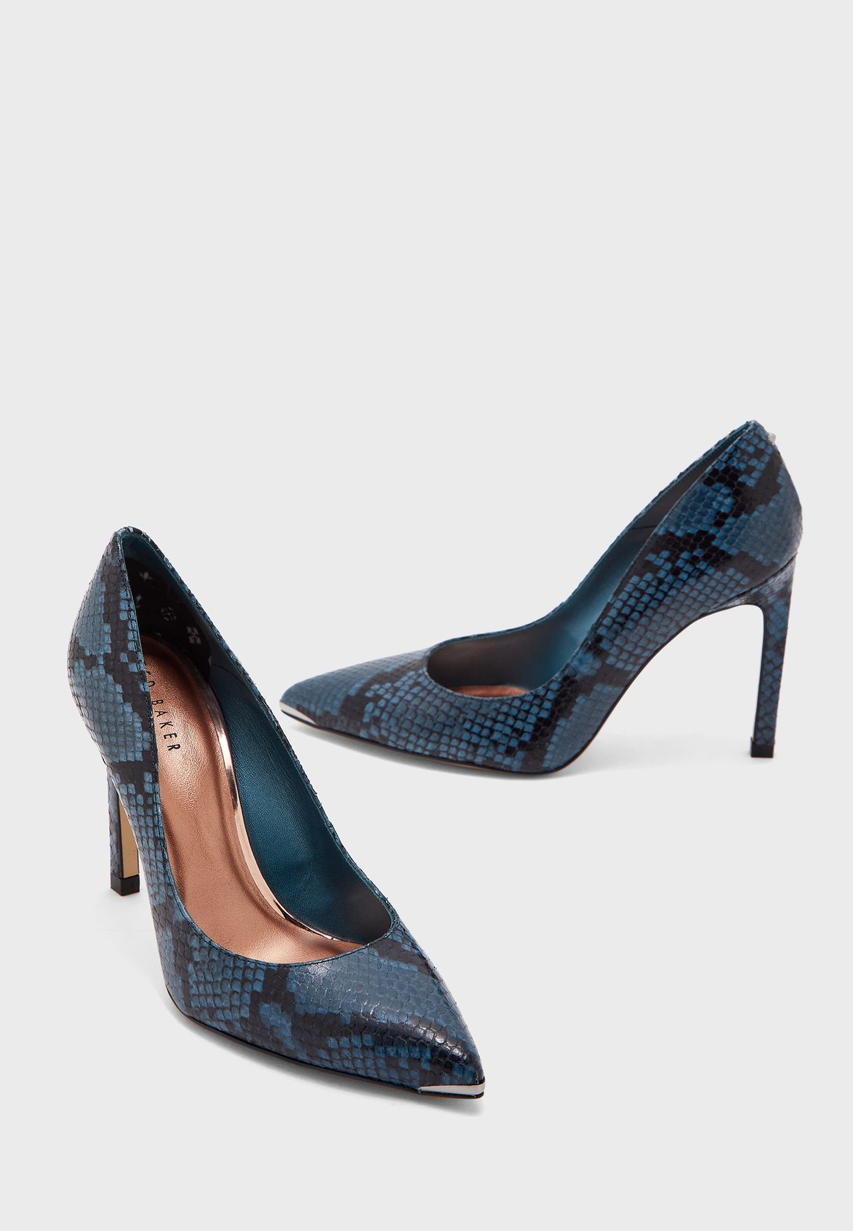ted baker blue court shoes