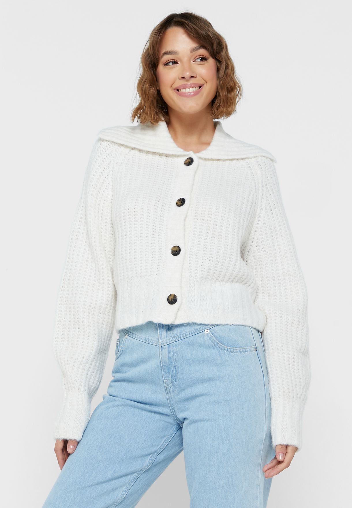 Knitted Button Down Cardigan