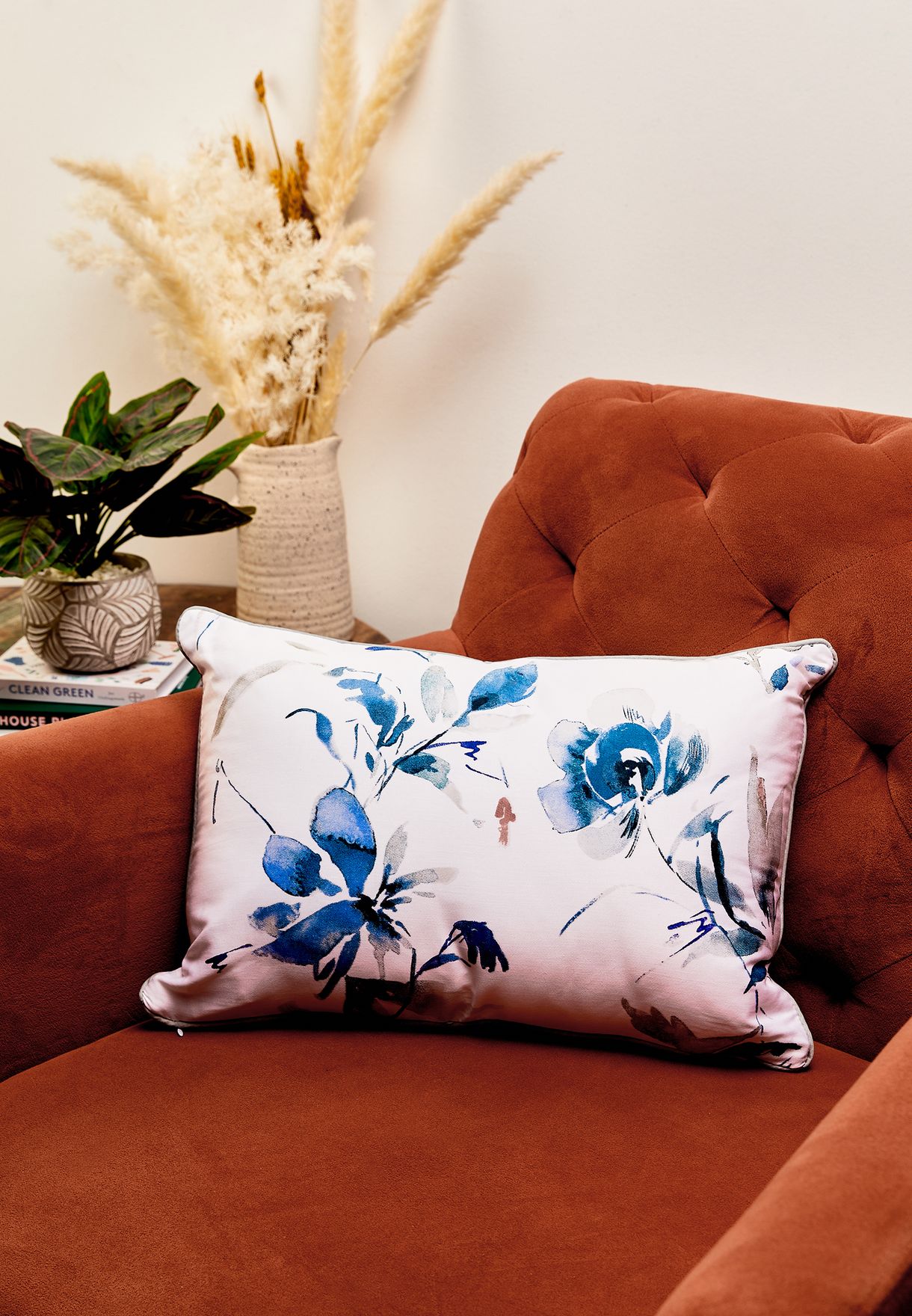 Floral Ice Filled Cushion 30X45Cm