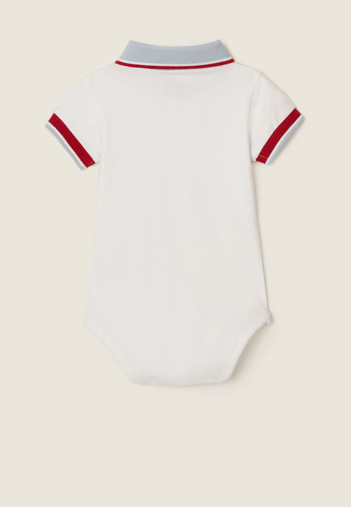 Infant Contrast Collar Polo Bodysuit