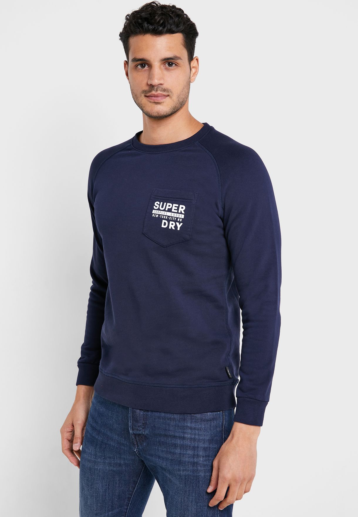 superdry sweatshirt navy