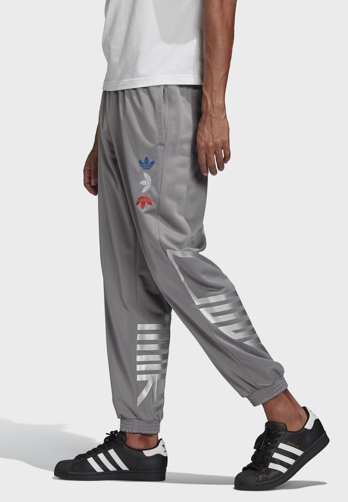 adidas originals track pants grey