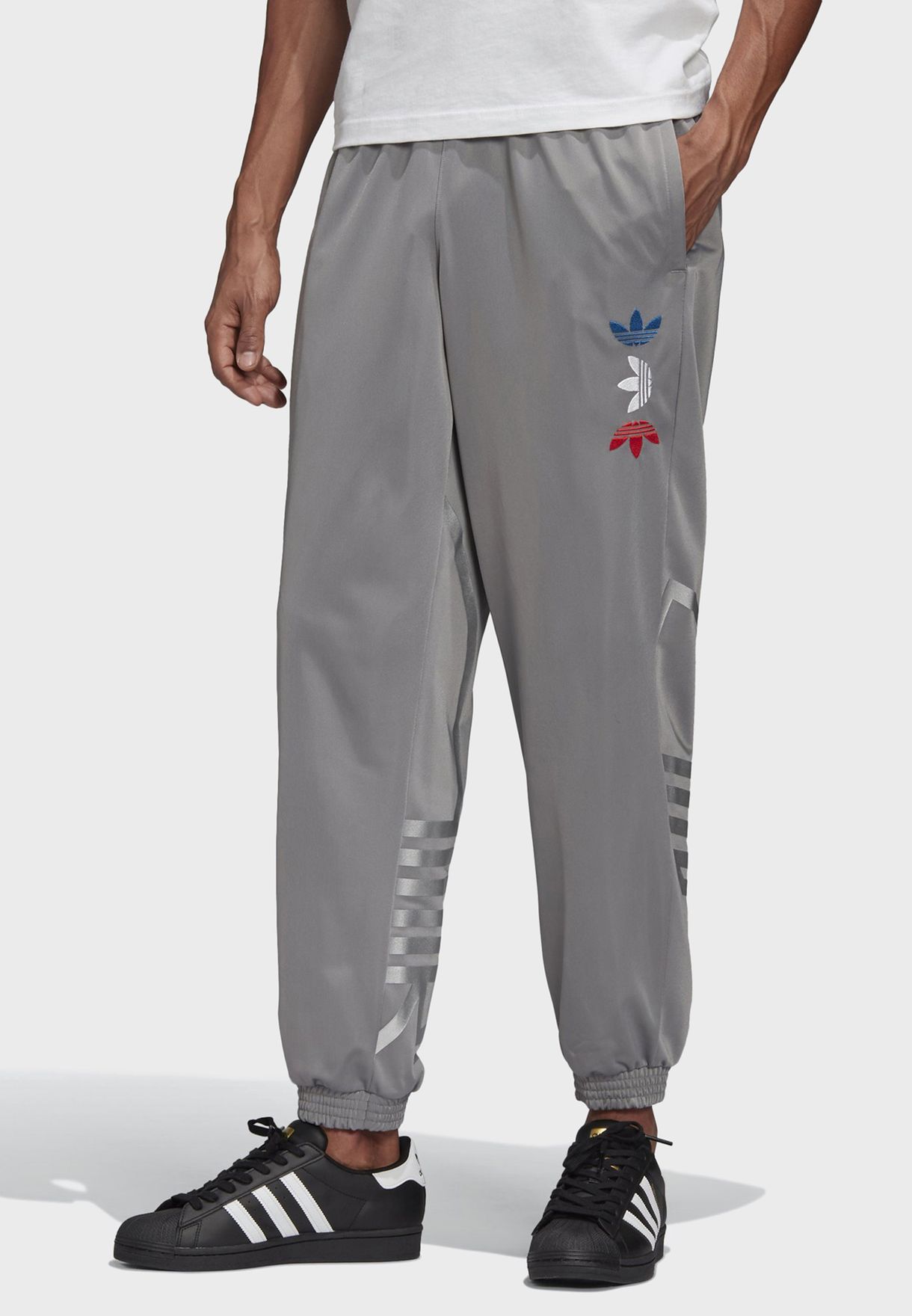 adidas metallic track pants