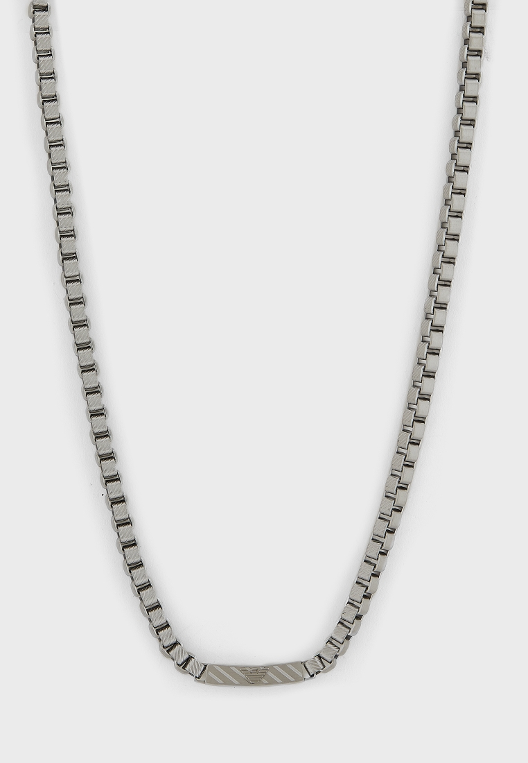 Buy Emporio Armani silver Egs2922040 Essential Necklace for Men in