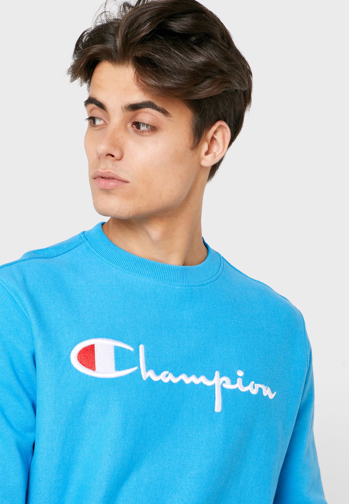 champion fleece crew sweatshirt junior