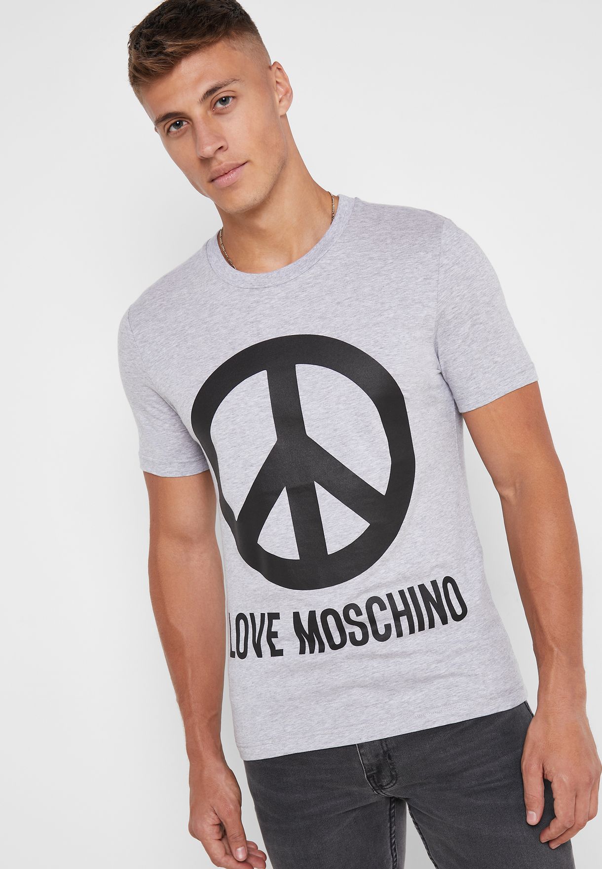 love moschino peace t shirt