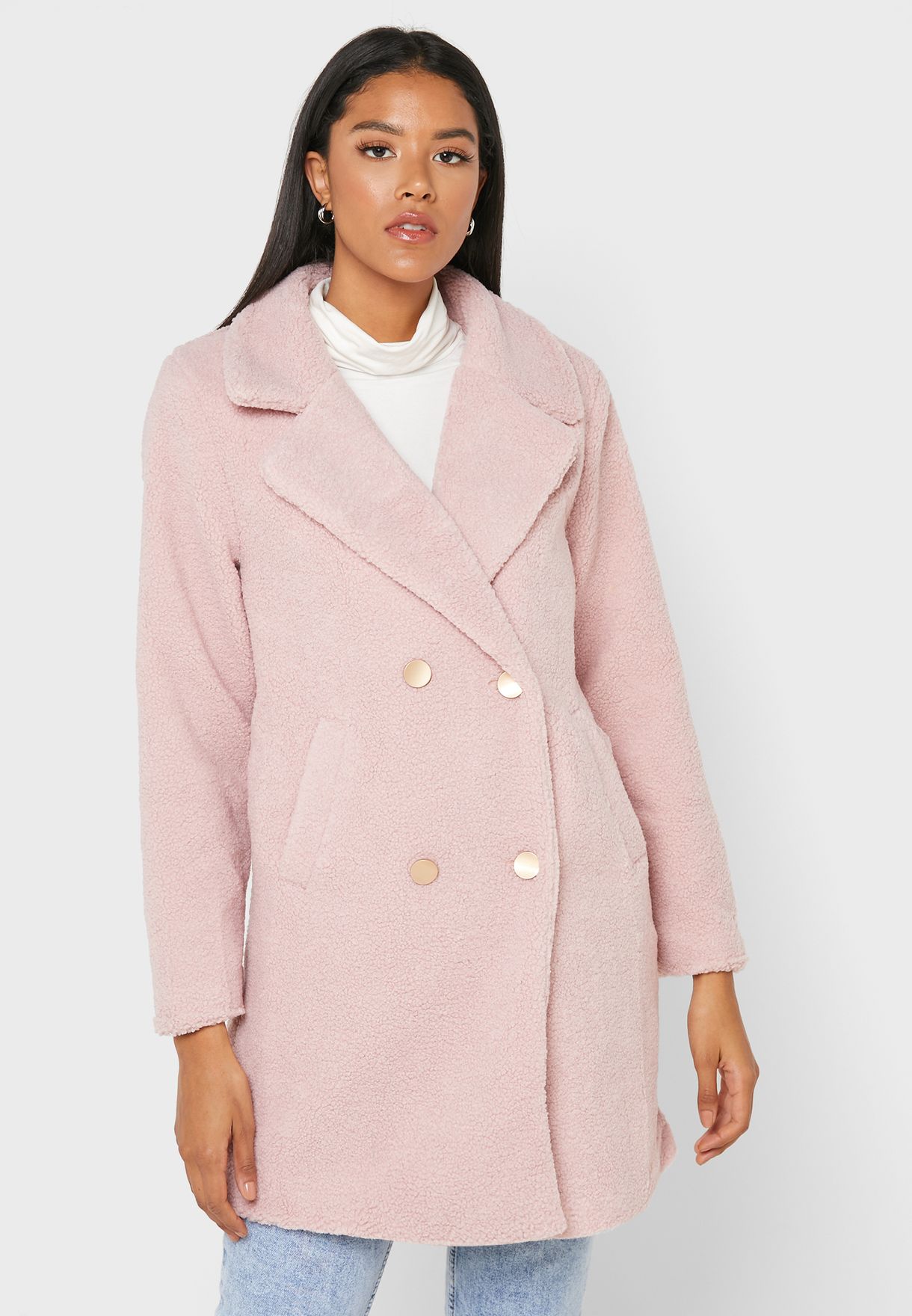 pink teddy jacket