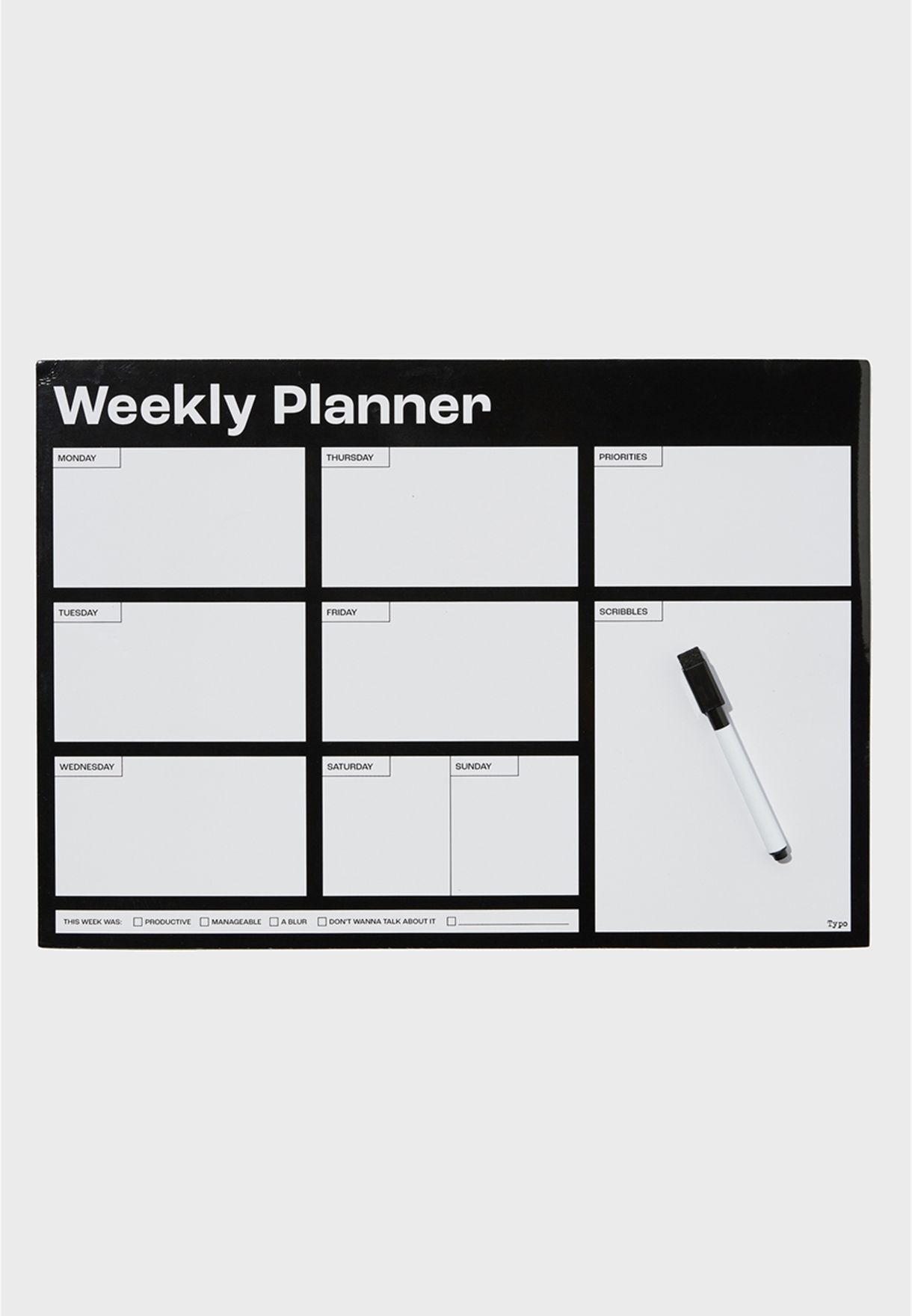 A3 Weekly Magnetic Planner