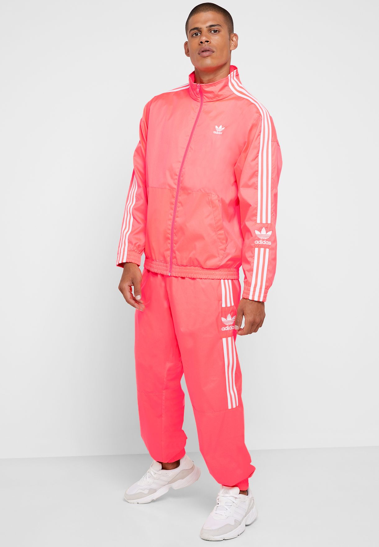 adidas pink jogging suit